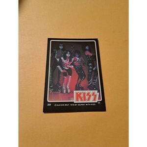 Vintage 1978 Aucoin Management AGRMT KISS Trading Card No 39 Collectible Rock